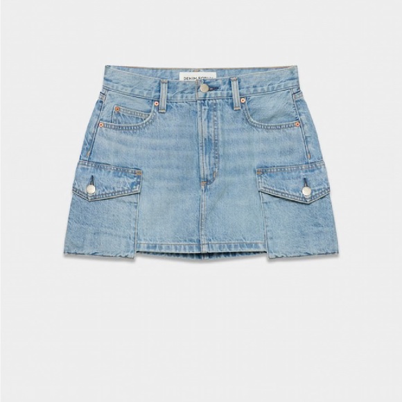 Aritzia 90s Cargo Mini Denim Skirt - Picture 1 of 8